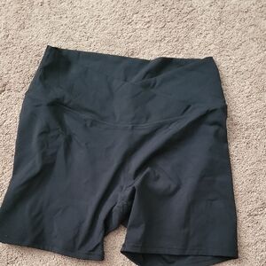 Women's Black High-Waisted Shorts